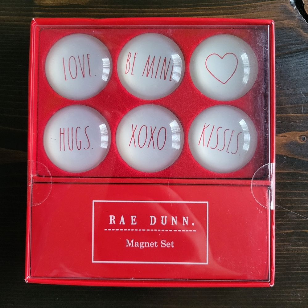 Rae Dunn Valentine's Magnet Set